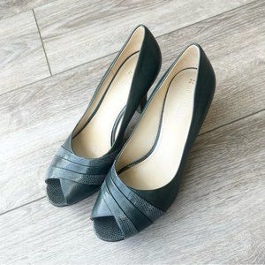 Naturalizer Green Peep Toe Heels